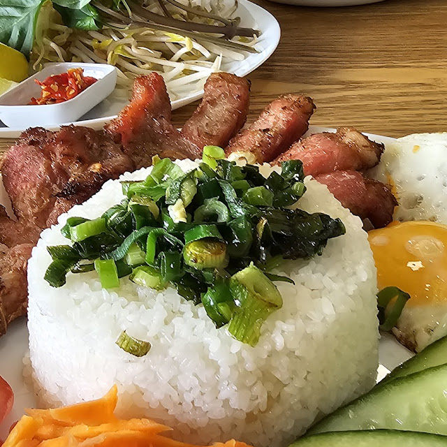Broken Rice with Grilled Pork Chop Com Tam