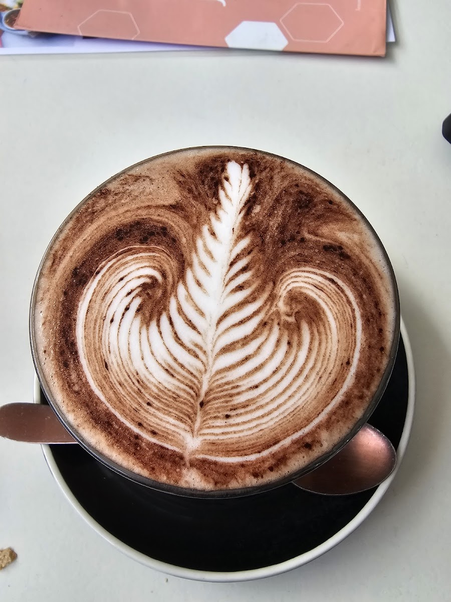 Jenn and the barista