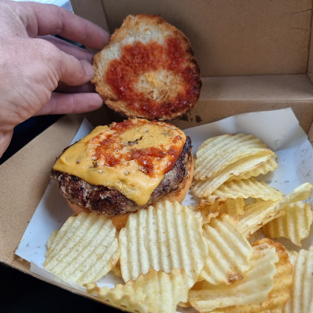 Burger and Chips