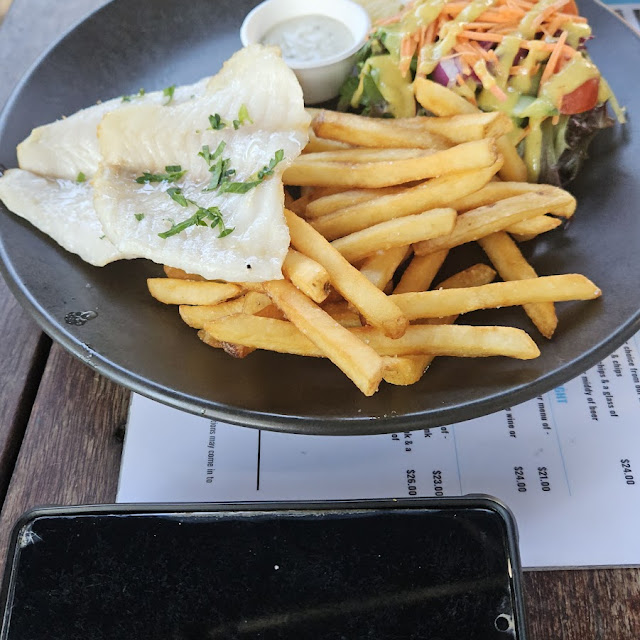 Grilled Fish and Chips