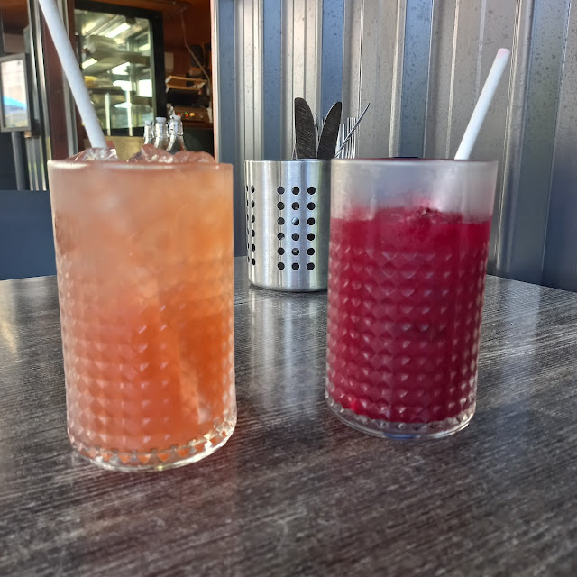 Alphabet Jucie and Cold Pressed Strawberry Pineapple Apple Juice