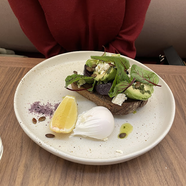 Fresh Avocado on Dark Rye