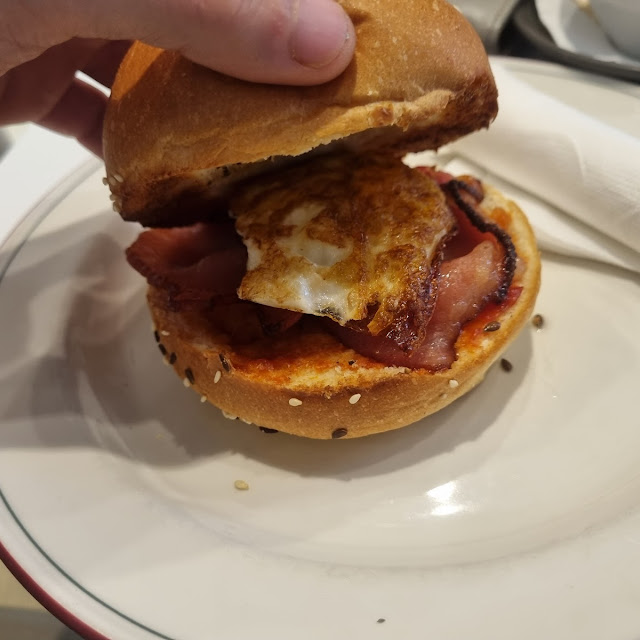 Egg and Bacon Roll