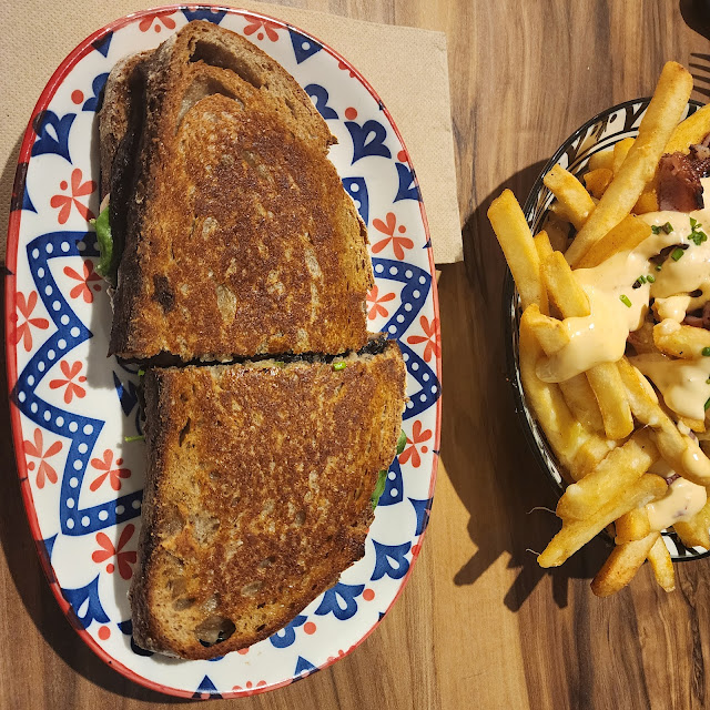 Mushroom and Feta Toastie