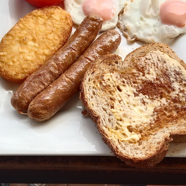 Seh Sausages Eggs and Hash Brown