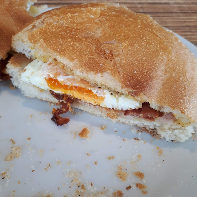 Egg and Bacon Roll