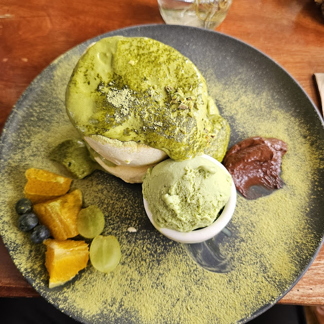 Premium Souffle Pancakes - Matcha-Yuzu Chocolate