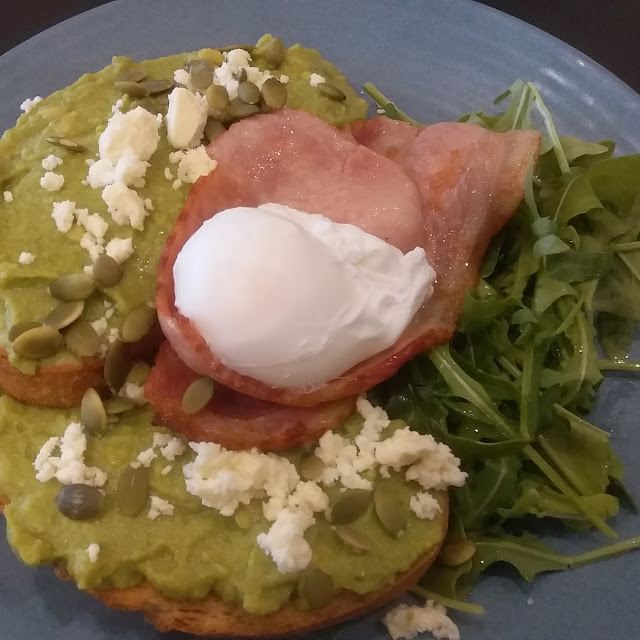 Smashed Avo Toast and Eggs