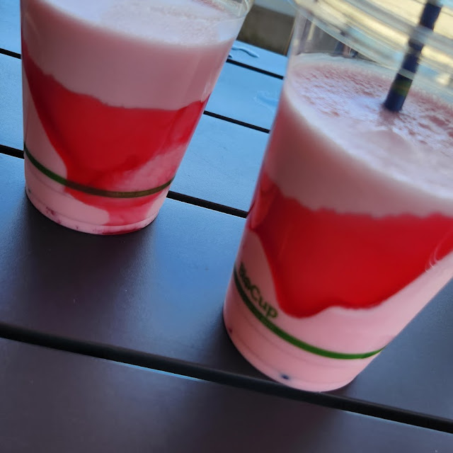 2 X Half Strawberry Milkshakes