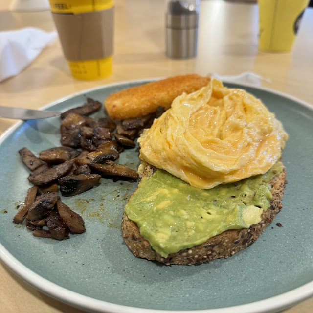Smashed Avo with Scrambled Egg