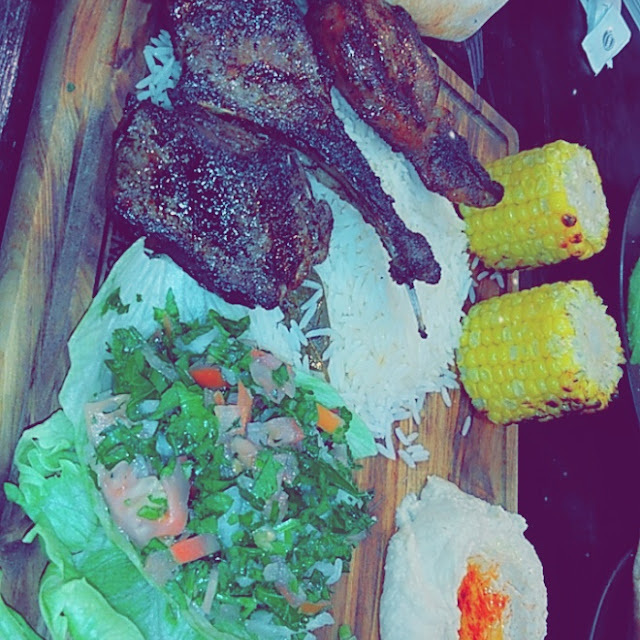 Lamb Cutlets with Rice and Tabouli