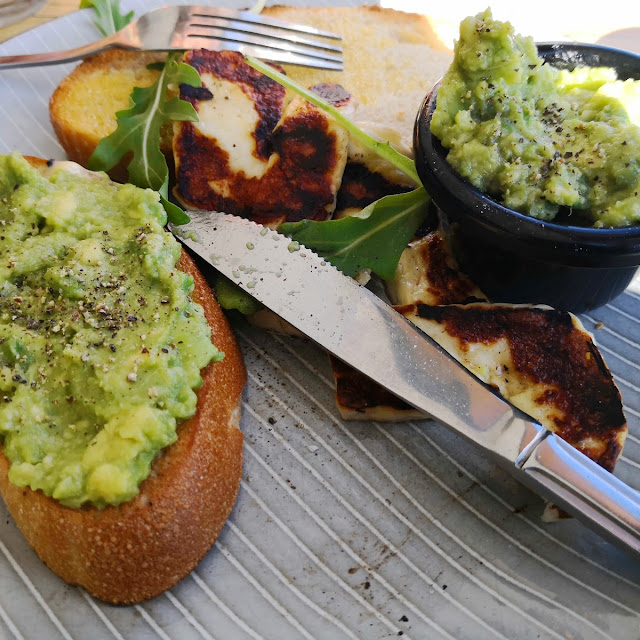 Avocado on Toast with Haloumi