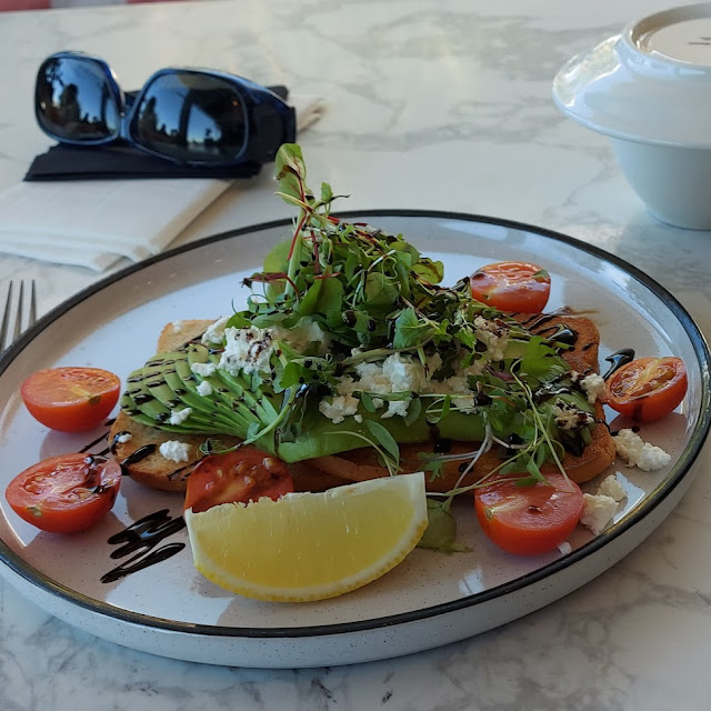 Avo Feta Tomatoes on Gluten Free Toast